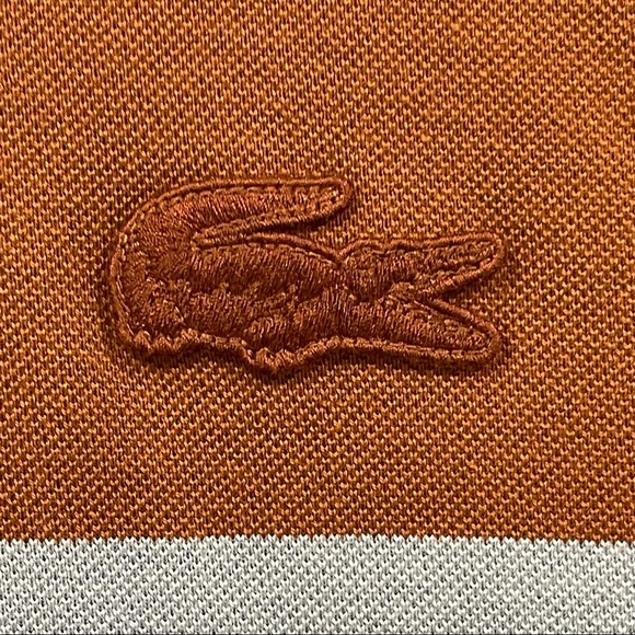 Lacoste Men’s Regular Fit Striped Cotton Piqué Polo Shirt - Picture 3 of 13